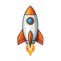Sammlung von Rakete starten Logo Designs isoliert png