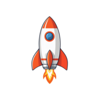 colección de cohete lanzamiento logo diseños aislado png