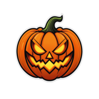 collezione di raccapricciante Halloween zucca logo disegni isolato png