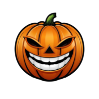samling av kuslig halloween pumpa logotyp mönster isolerat png