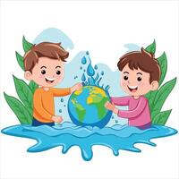 Save Earth Environment vector