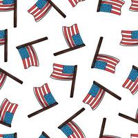 USA independence day patriotic pattern vector