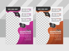 business multipurpose flyer layout design template vector