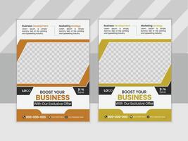 business multipurpose flyer layout design template vector