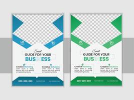 business multipurpose flyer layout design template vector