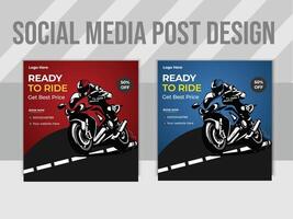 diseño de publicaciones en redes sociales vector