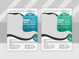 business multipurpose flyer layout design template vector