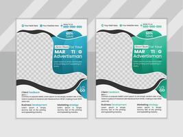 business multipurpose flyer layout design template vector