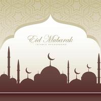 eid festival card beatiful background vector