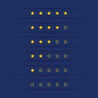 simple star rating symbol design vector