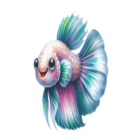 aigenerato un' cartone animato pesce png