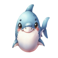 aigenerated shark cartoon png