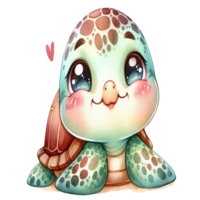 aigenerated cute turtle png