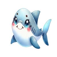 aigenerated shark cartoon png