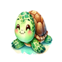 aigenerated cute turtle png