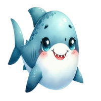 aigenerated shark cartoon png