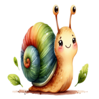 aigenerated cartoon snail png