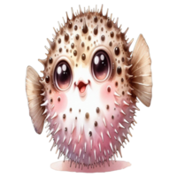 aigenererad puffer fisk png