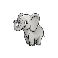 The happy elephant png