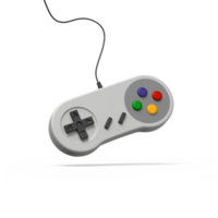 Old Game Console Gamepad 3D Render png