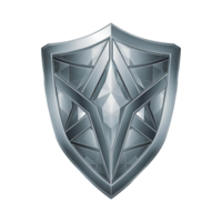 Protection metallic shield png