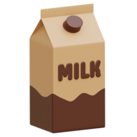 Lait paquet 3d illustration png