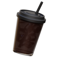 glacé americano 3d illustration png