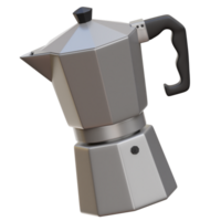 mokapot 3d ilustração png