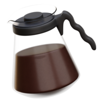Kaffee Server 3d Illustration png