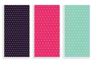 small polka dots patterns banner vector