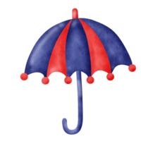 Blue and red umbrella png