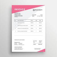 elegant invoice quotation template design vector