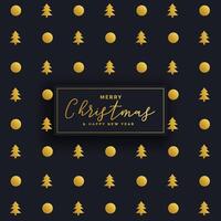 premium dark christmas pattern design background vector