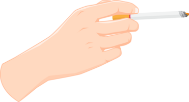 main en portant une cigarette, main collection illustration png