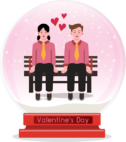 Valentine's day background, couples in love png