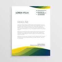 professional letterhead design vector