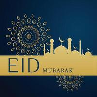 premium eid festival background design vector