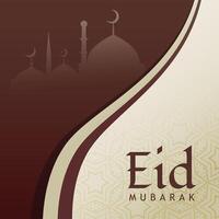 eid festival greeting design background vector