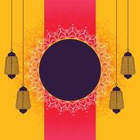 eid festival creative background with text space vector