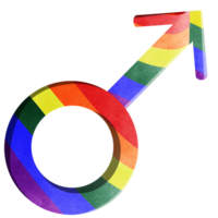 Pride month and a symbol of men loving each other png