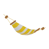 Hammock Paradise for Relaxation and Leisure. 3D Render png
