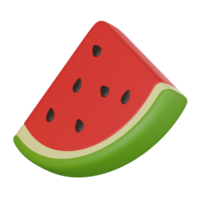 vibrerande vattenmelon för färsk begrepp. 3d framställa png