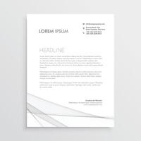 simple letterhead design template vector