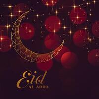 eid al adha festival sparkling background vector