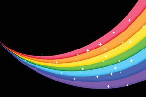 encantador arco iris vistoso líneas antecedentes vector