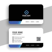 elegant professional business card template for individual info vector