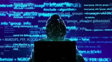 ataque de ameaça de hackers de computador video