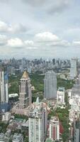 antenn se av bangkok stadens centrum, thailand. video