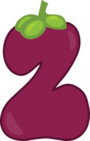 mangostan alfabet - dekorativ typsnitt png