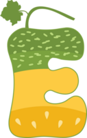 melon alfabet - dekorativ typsnitt png